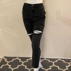 Black Skinny Jeans distressed